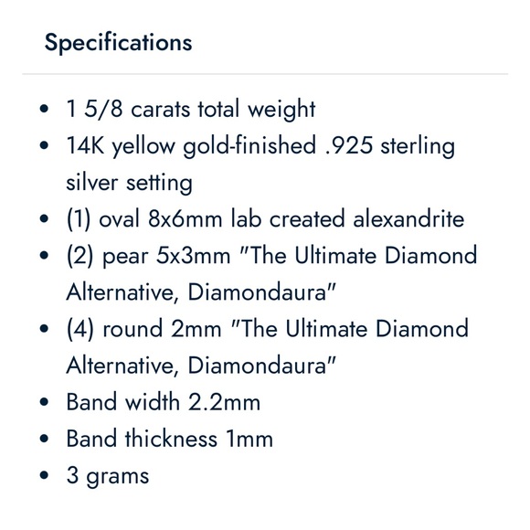 MOONLIGHT ALEXANDRITE RING - Picture 6 of 6